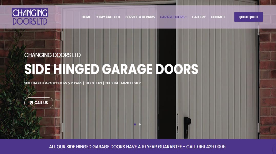Side Hinged Garage Doors Manchester Stockport Garage Door Repair